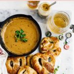 buttery homemade hot pretzels with beer cheese dip