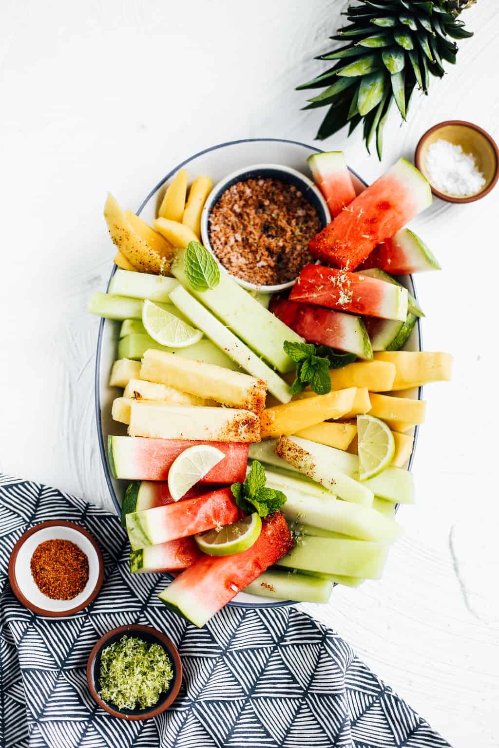 Mexican Fruit Salad with Chili Lime Seasoning