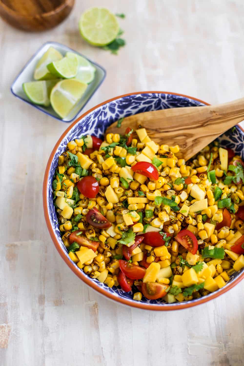 Fire Roasted Corn and Heirloom Tomato Salsa