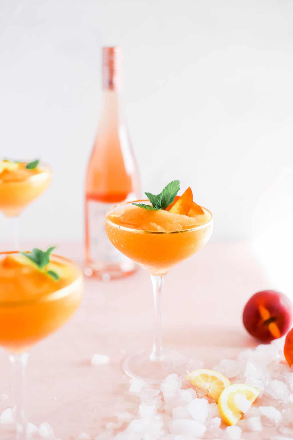 Strawberry Peach Frose (frozen rosè)