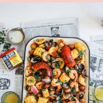 sheet pan clam bake pinterest graphic