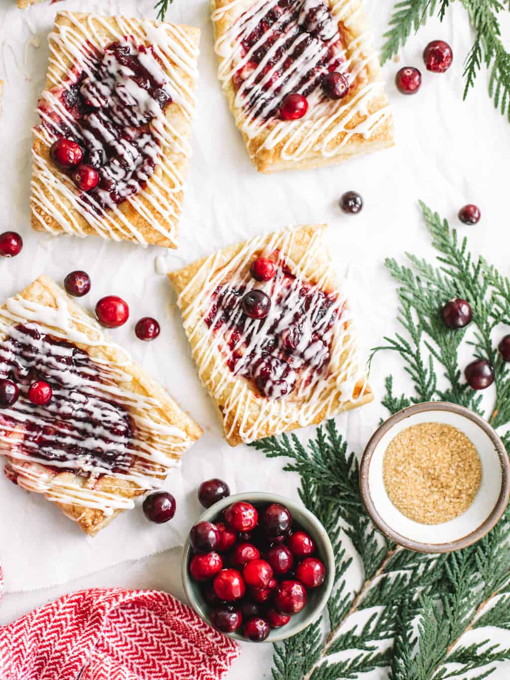 Maple Cream Cheese & Spiced Cranberry Pastries