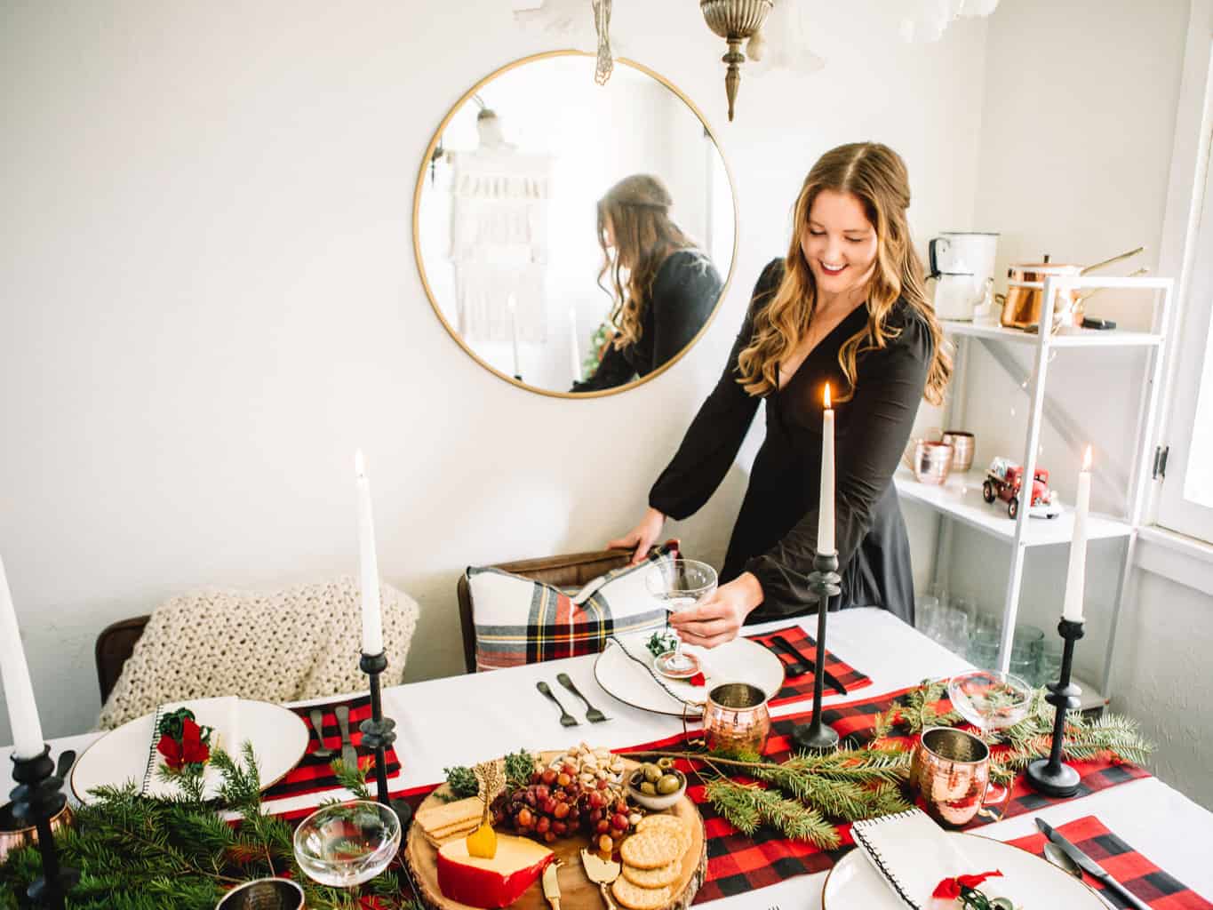 All Plaid Holiday Tablescape