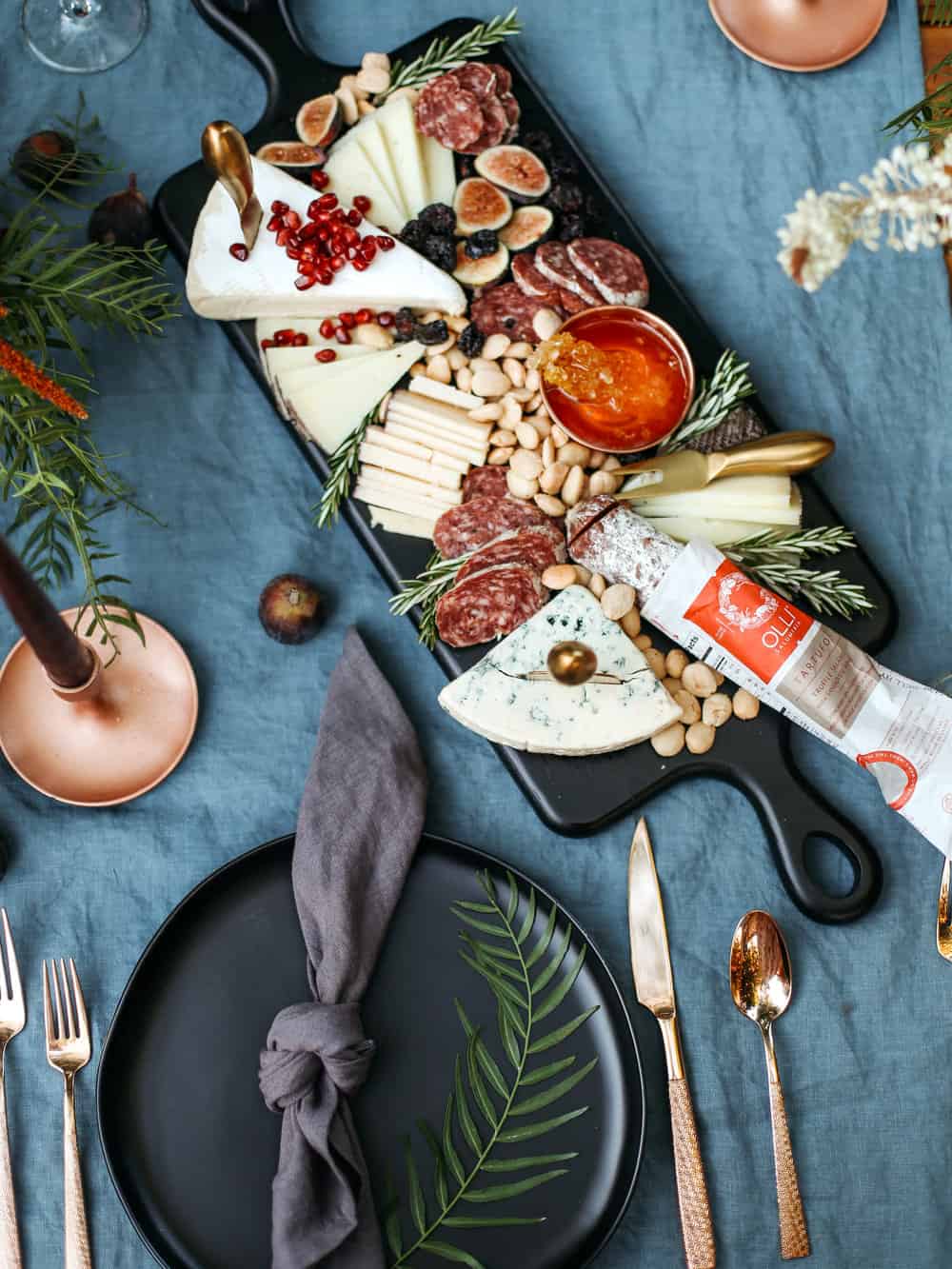 Moody and Dark birthday bash cheeseboard.