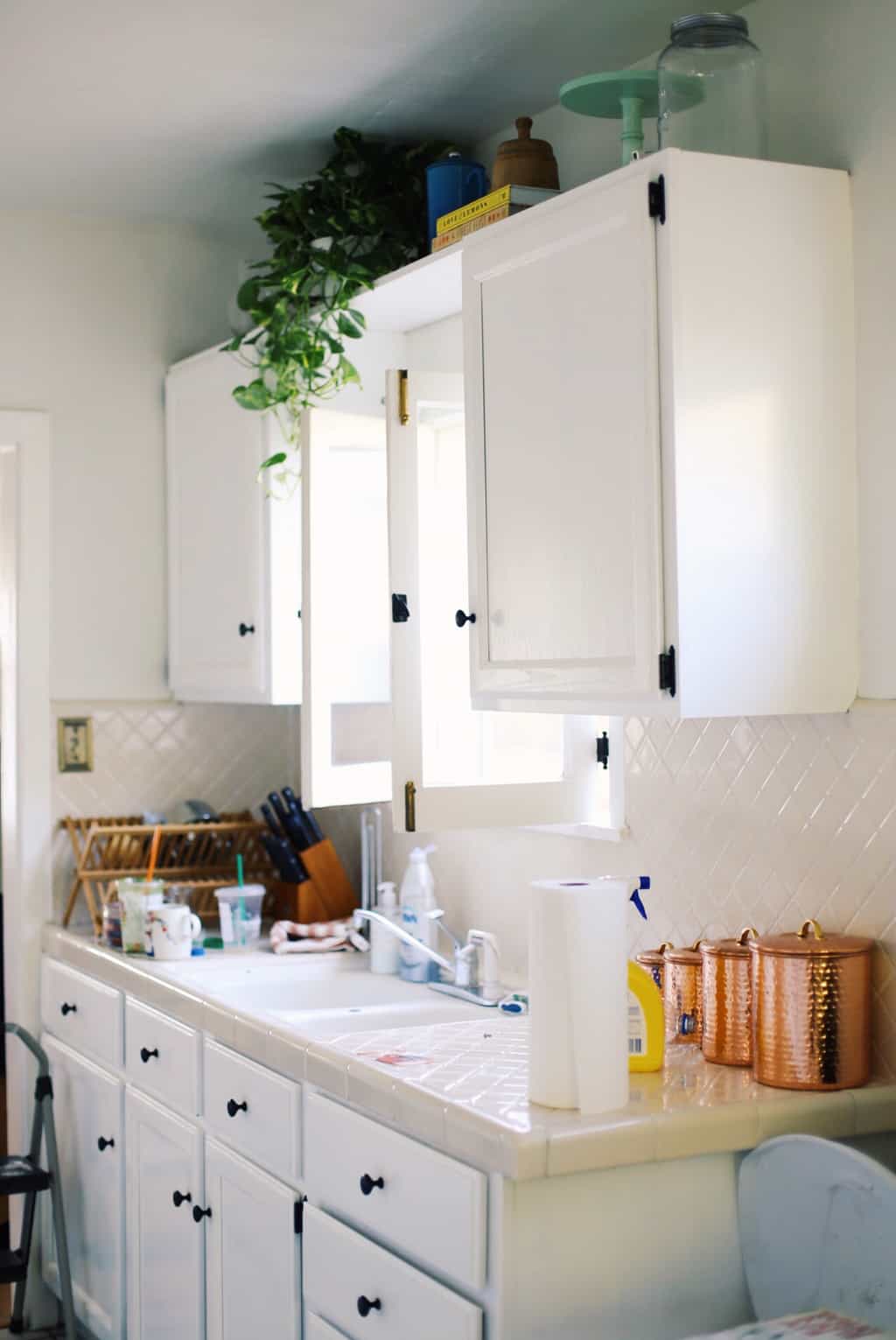 My Rental Kitchen: California Farmhouse Makeover & Progress Photos