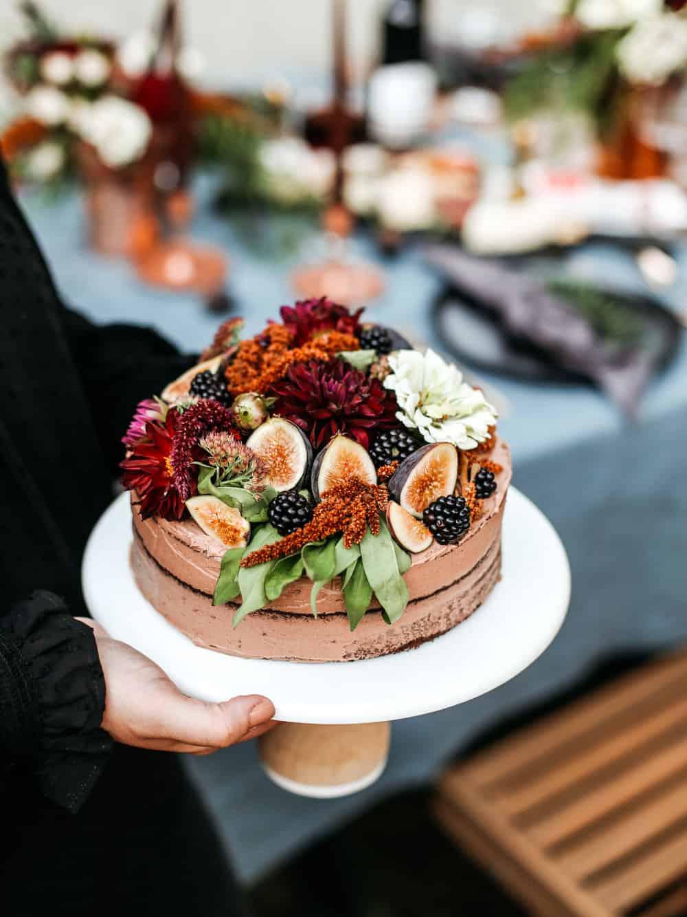 Moody and Dark Themed Birthday Bash cake