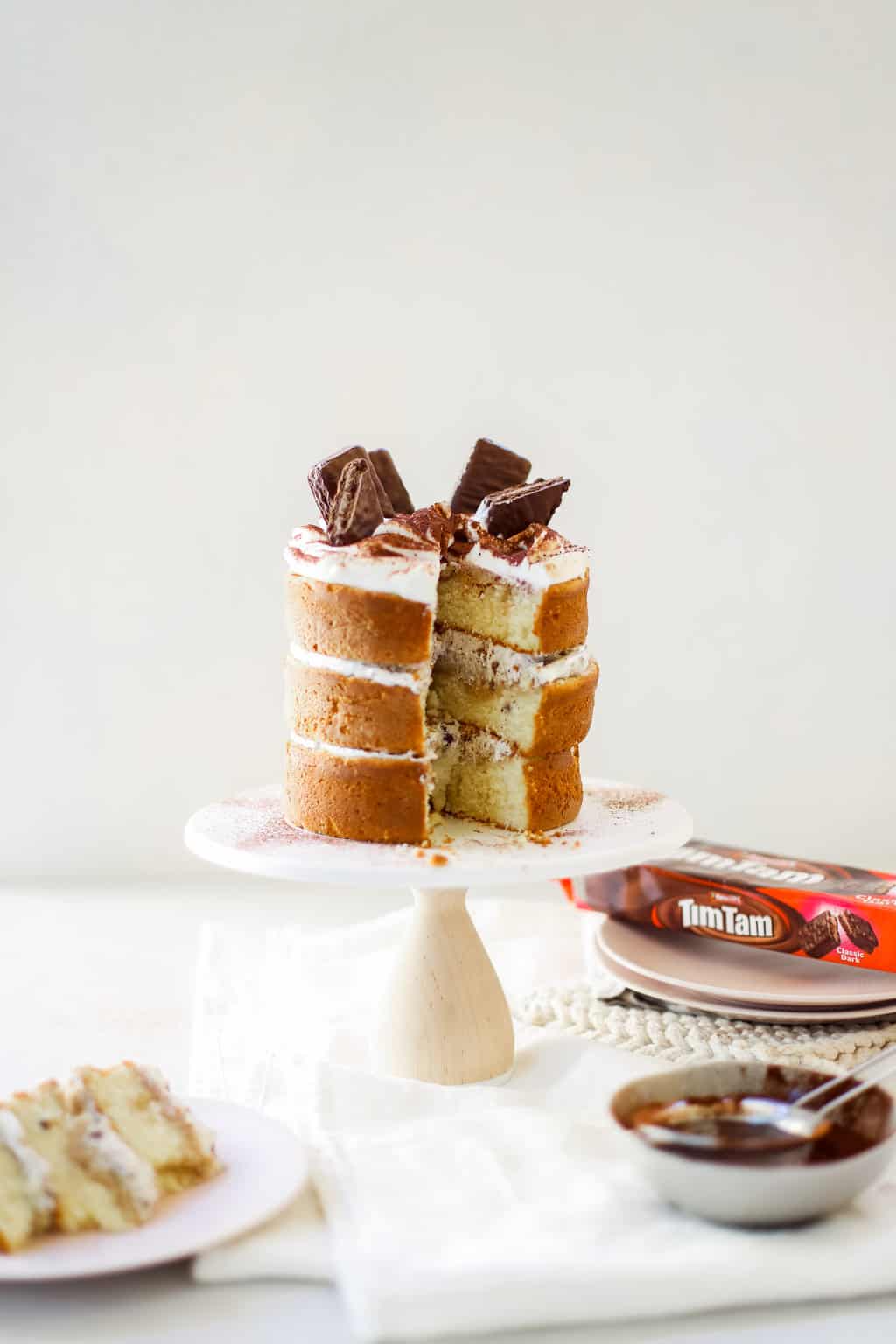 Tiramisu Layer Cake with Whipped Mascarpone Frosting