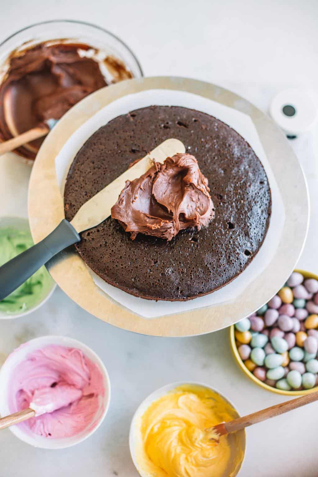 Chocolate Mini Cadbury Egg Cake