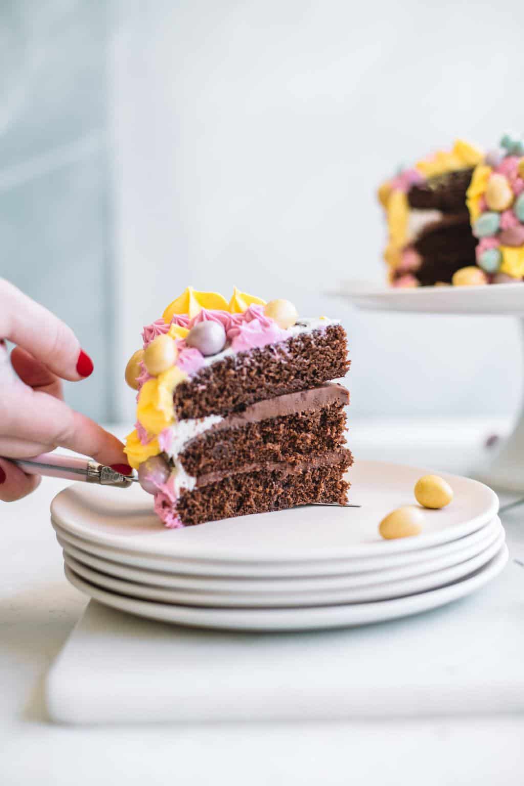 Chocolate Mini Cadbury Egg Cake