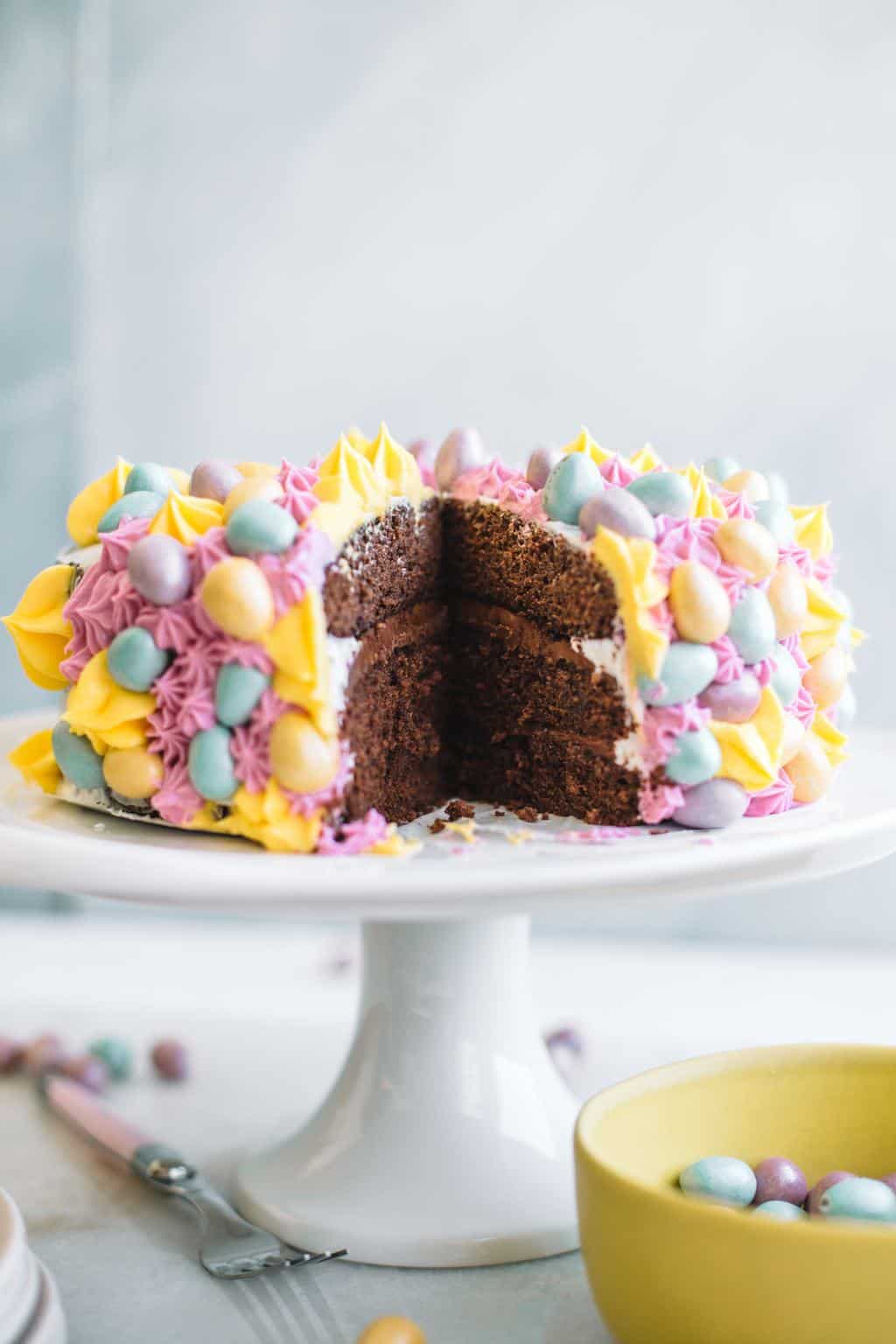 Chocolate Mini Cadbury Egg Cake