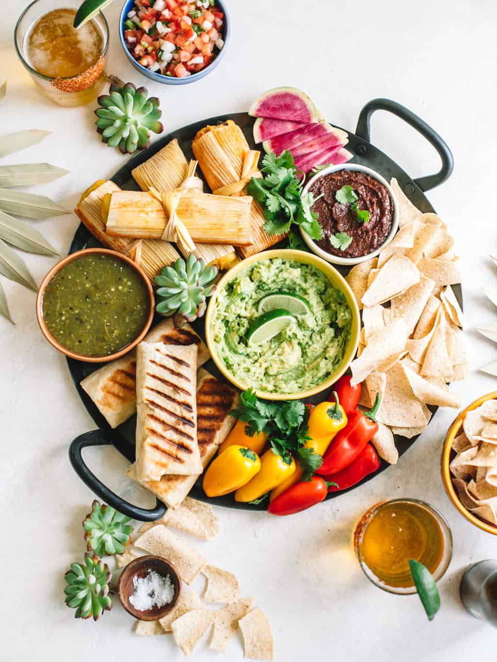 Mexican Appetizer Snack Platter