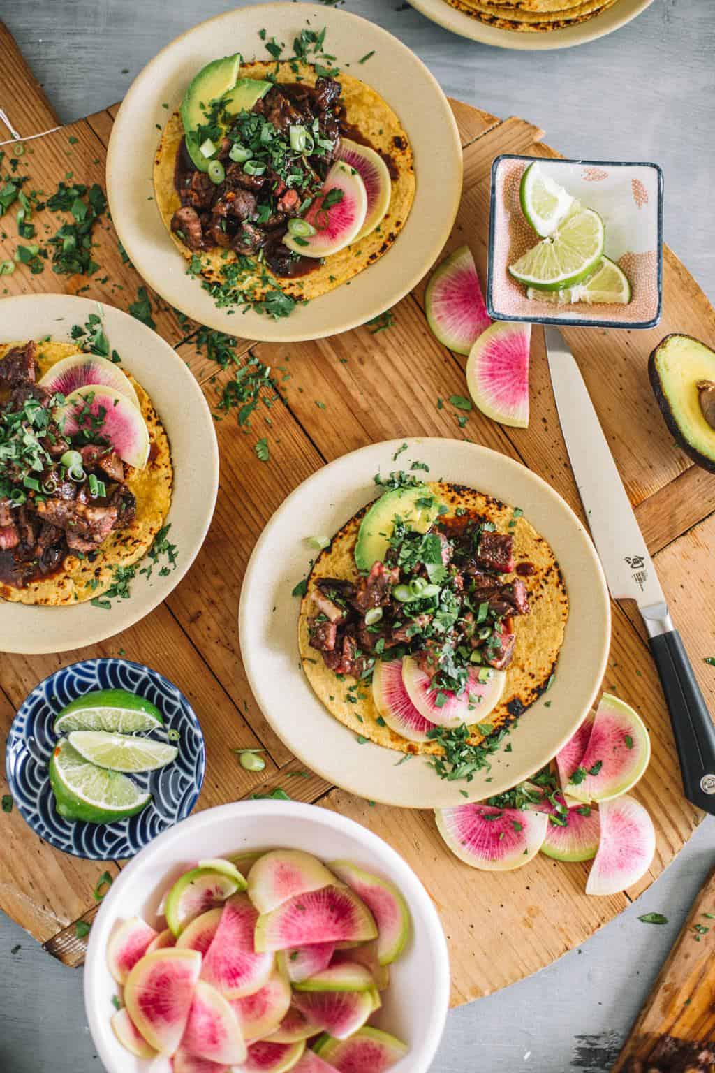 Sous Vide Asian Short Rib Tacos