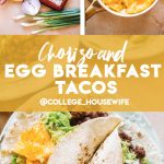 chorizo breakfast tacos pinterest graphic