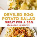 deviled egg potato salad pinterest graphic