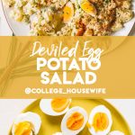 deviled egg potato salad pinterest graphic