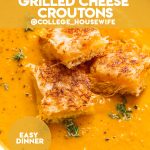 creamy pumpkin soup recipe with grilled cheese croutons