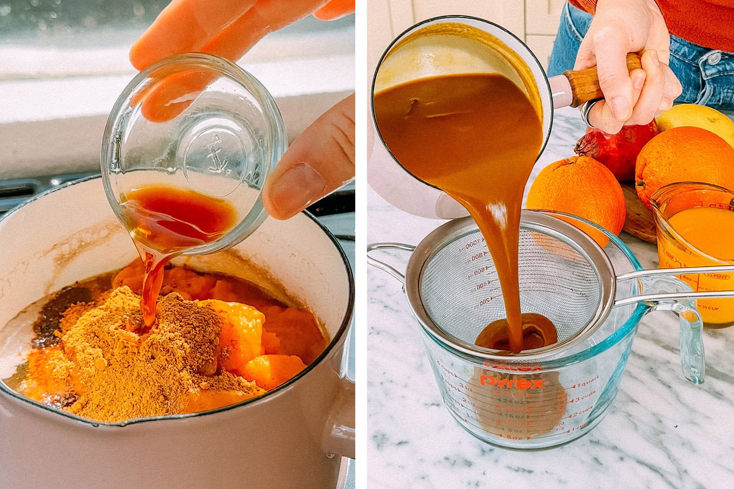 make homemade maple pumpkin syrup