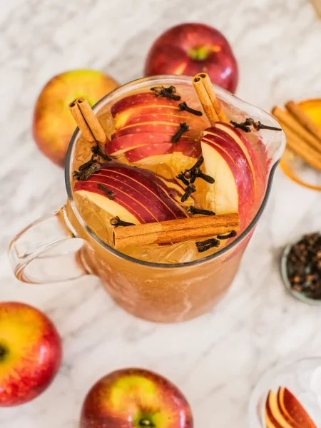 Fall apple cider drink.