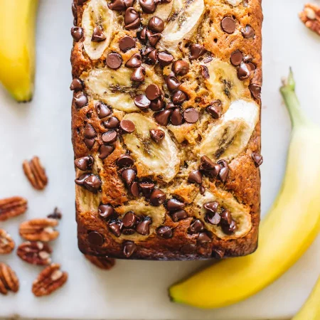 Banana bread loaf.