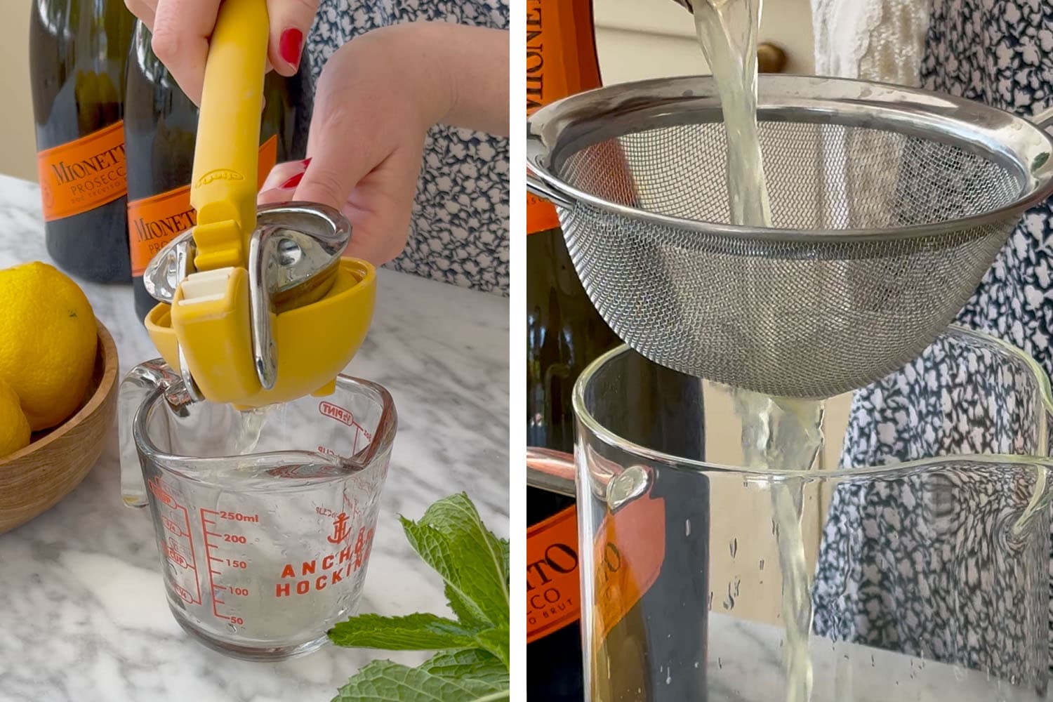 add freshly squeezed lemon juice