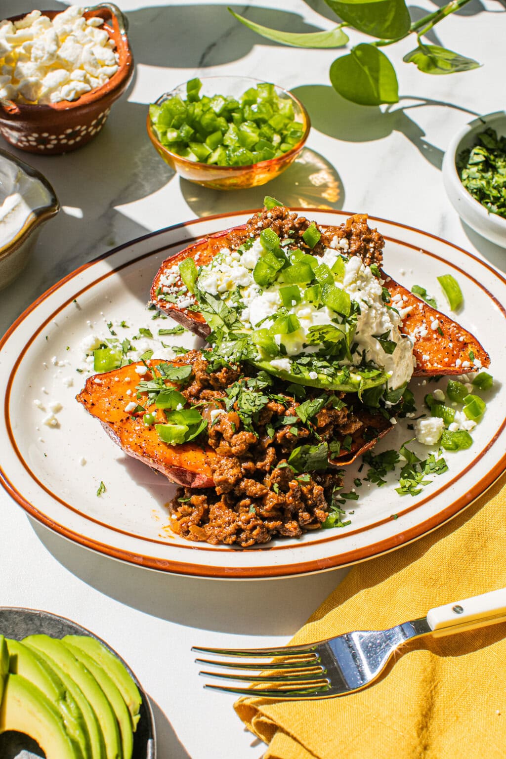 Healthy Sweet Potato and Ground Beef Skillet